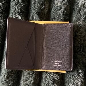 Louis Vuitton Dark Leather Card Holder